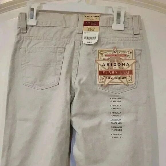 Arizona Jean Co Girl's Stone Cotton Flare Bootcut Jeans - Picture 6 of 11